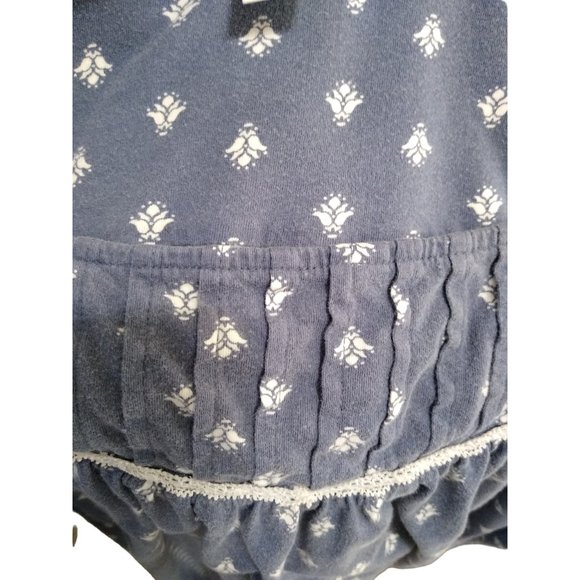 WOMEN'S ADONNA PRINT Gray Cotton NIGHTGOWN SIZE Large - Looks Vintage - Picture 3 of 4